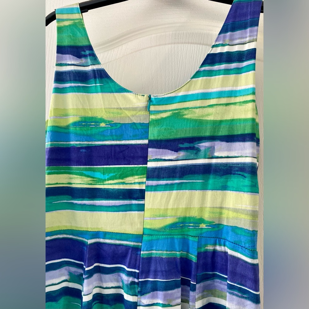 Tiana B cotton sundress with pleated waist. Super flattering! - Picture 3 of 3
